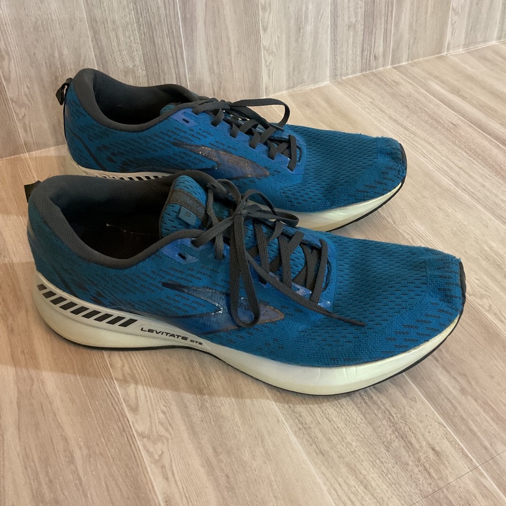 Brooks‎ Levitate GTS 5 Mens Blue Black Running Shoes 1103711D457 Size 12